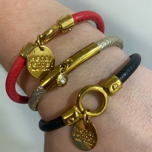 SOLD!!** Henri Bendel Leather Bracelet Set of 3
